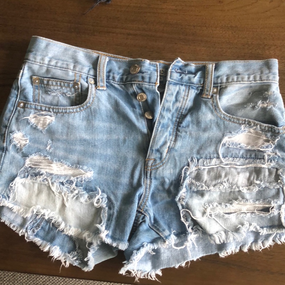 American Eagle distressed shorts
